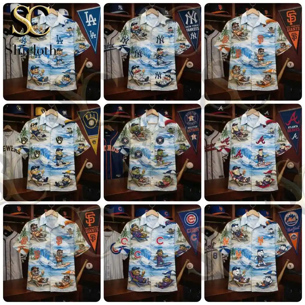 All Mlb Teams Palm Tree Hawaiian Shirt
