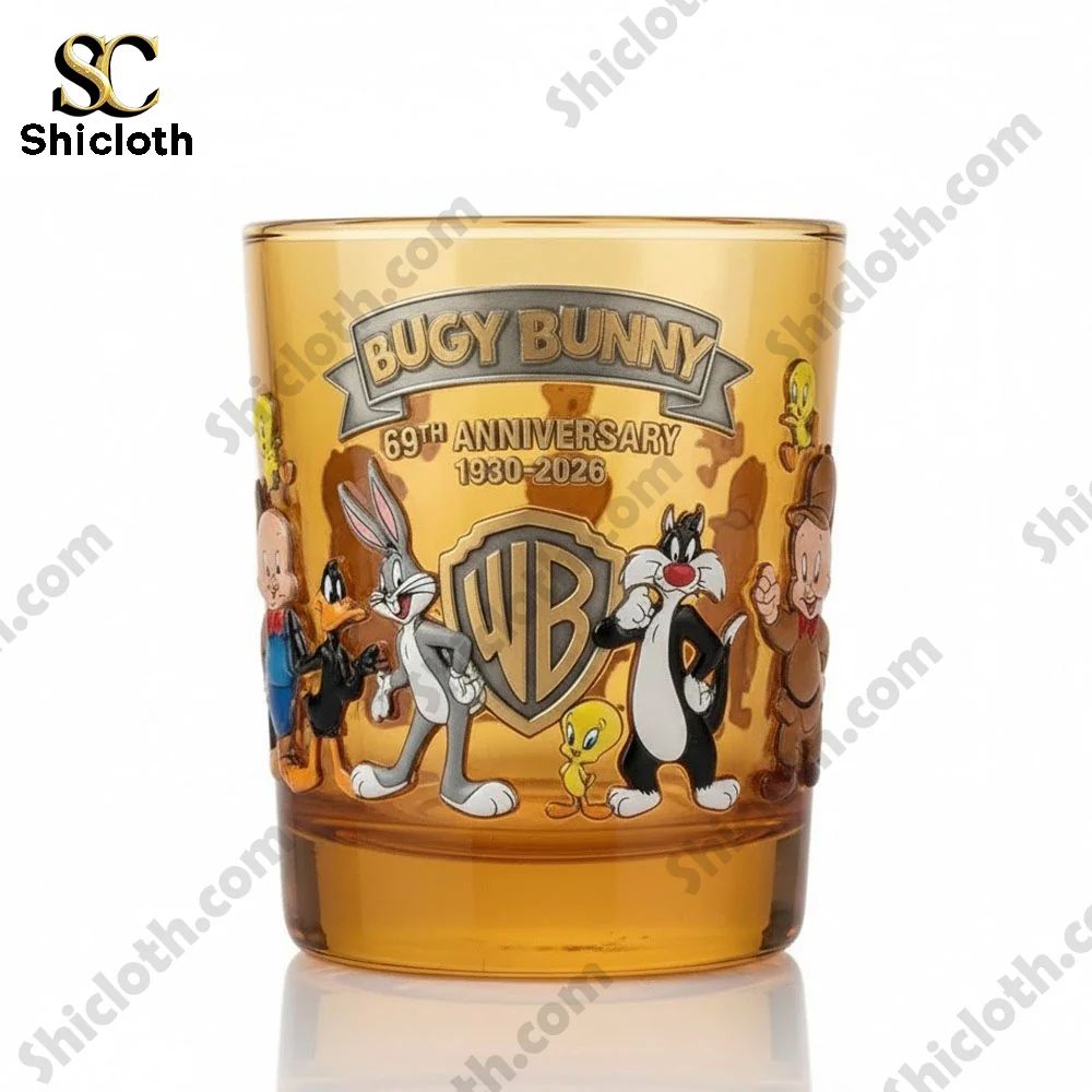 Bugs Bunny 69Th Anniversary Collector Whiskey Glass