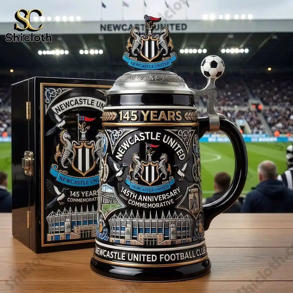 Newcastle United 145th Anniversary Commemorative Collector Beer Stein