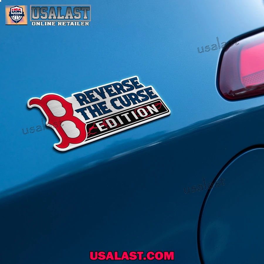 Boston Red Sox Edition Engraved Car Name Badge