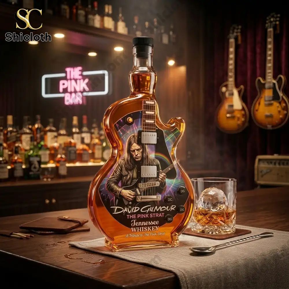 David Gilmour Guitar Legends Whiskey Tennessee Whiskey Bottle