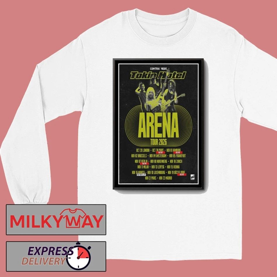 Tokio Hotel Arena 2026 Tour Poster shirt
