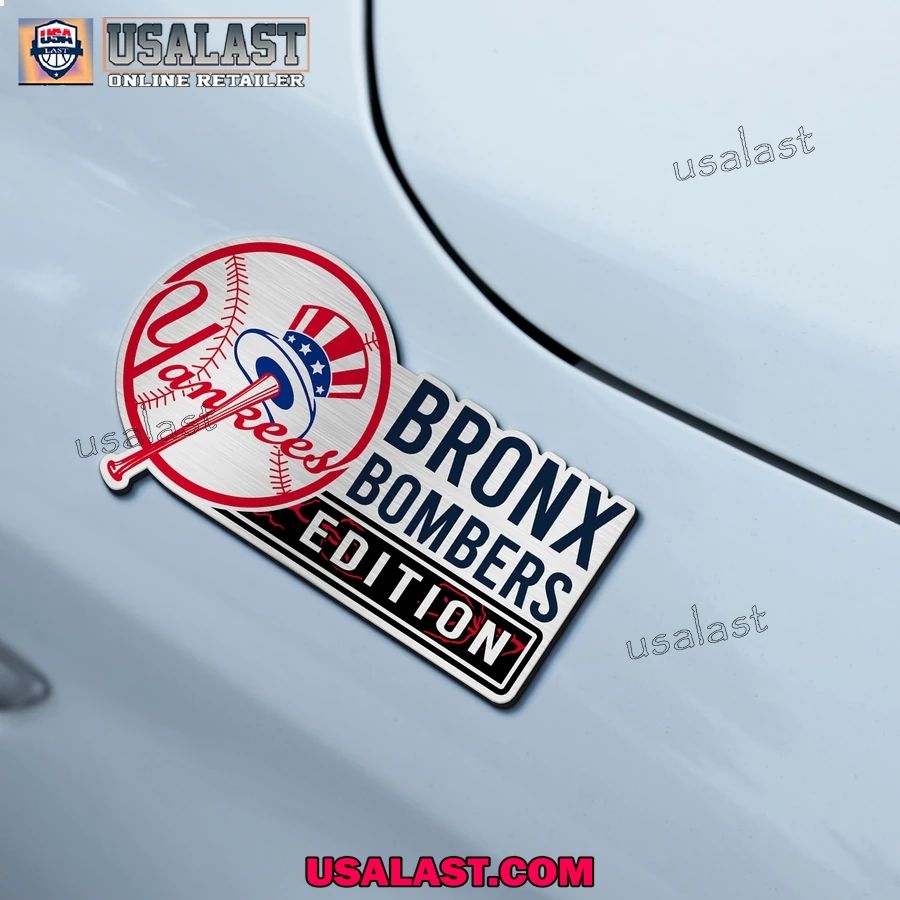 New York Yankees Edition Engraved Car Name Badge