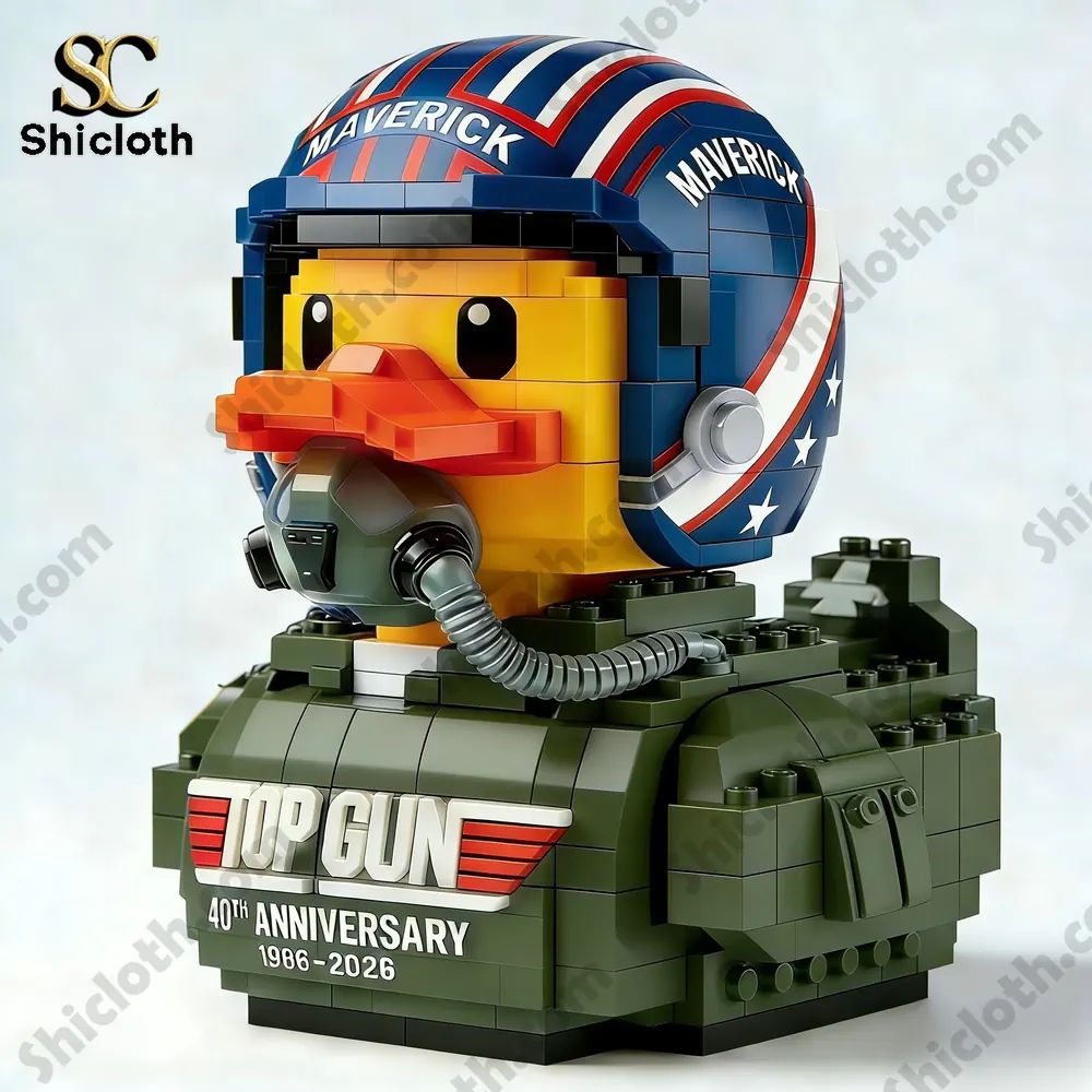Gun 40th Anniversary Pilot Duck Building Blocks