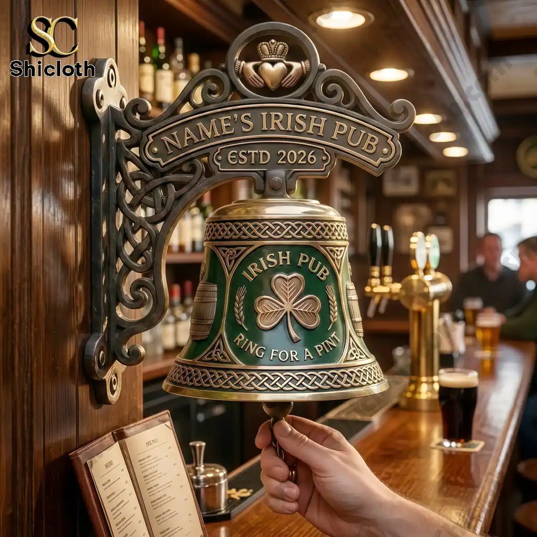 Personalized Irish Pub Ring For A Pint Bell