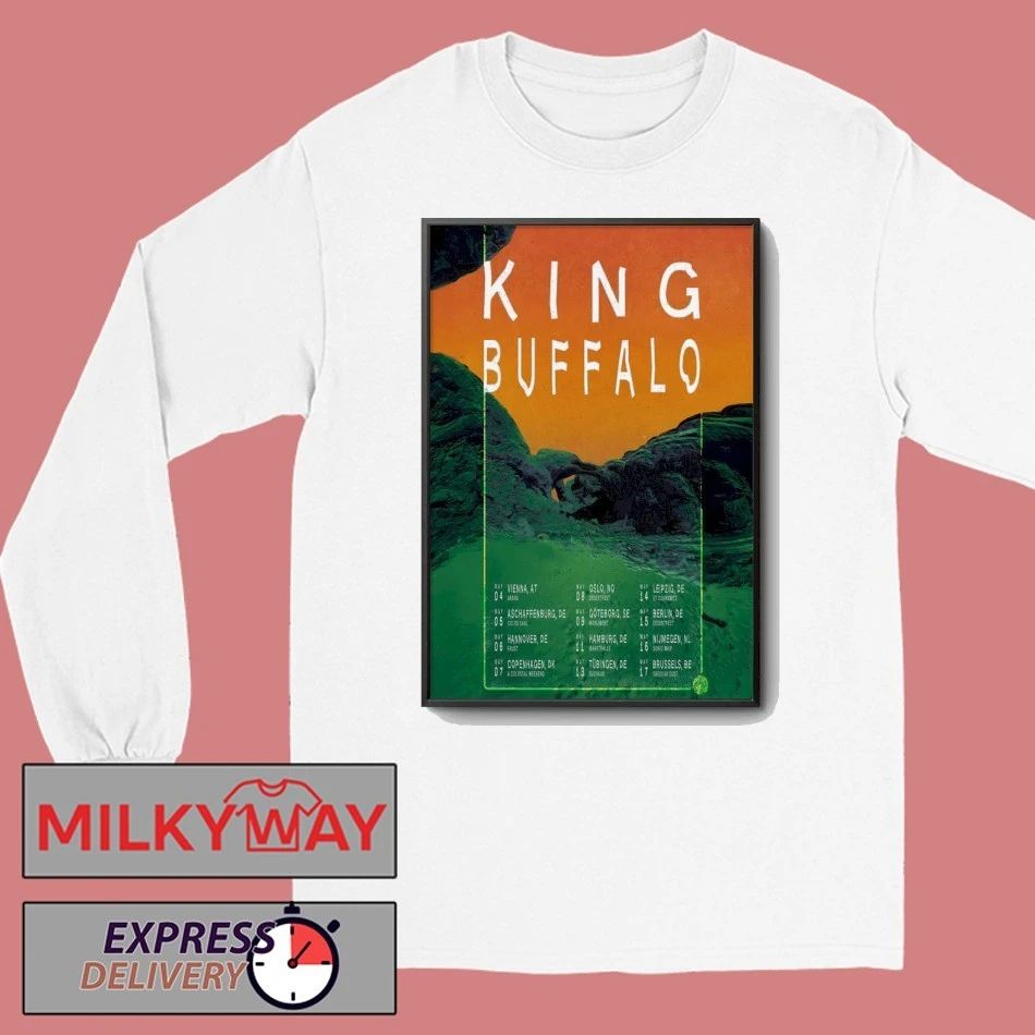 King Buffalo 2026 European Tour 2025 Poster shirt
