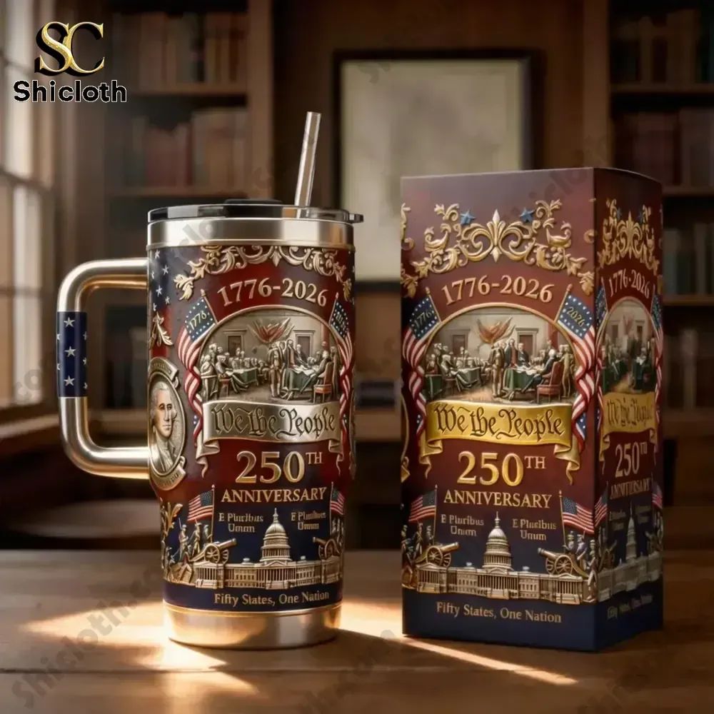 We The People 250th Anniversary 1976-2026 Tumbler With Handle