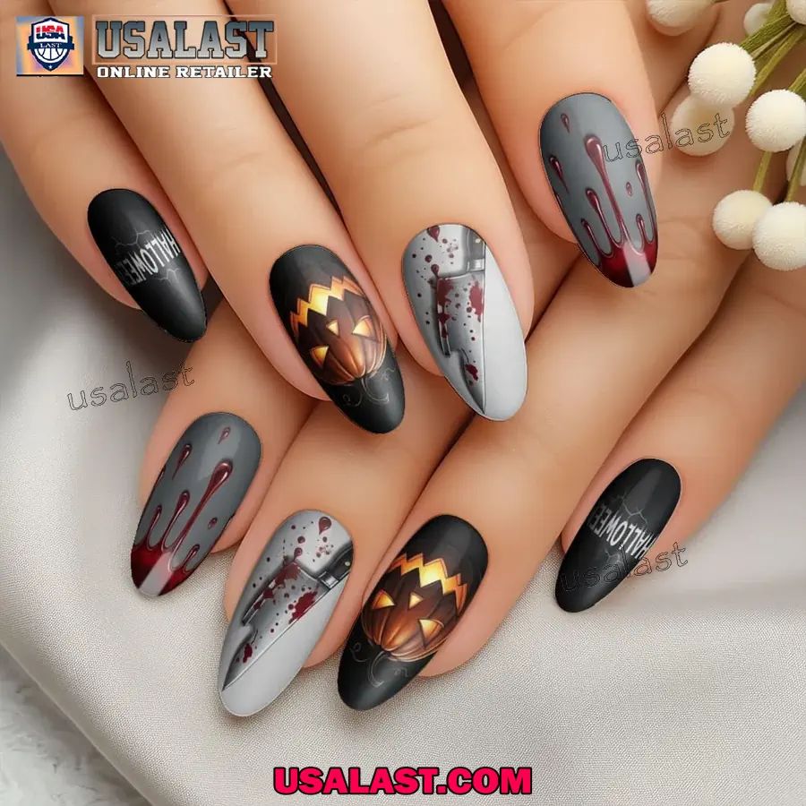 Michael Myers Halloween Nails Box Gift For Fan
