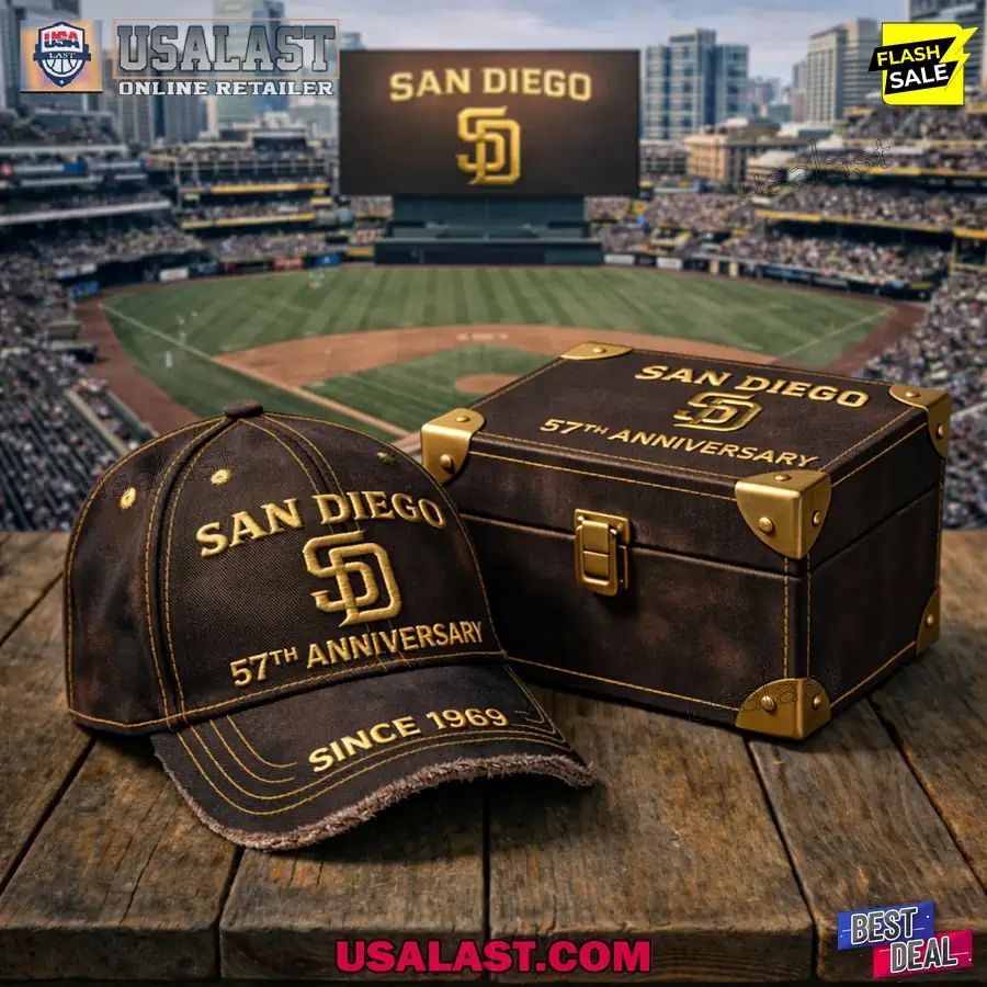 San Diego Padres 57th Anniversary 1969-2026 Classic Cap