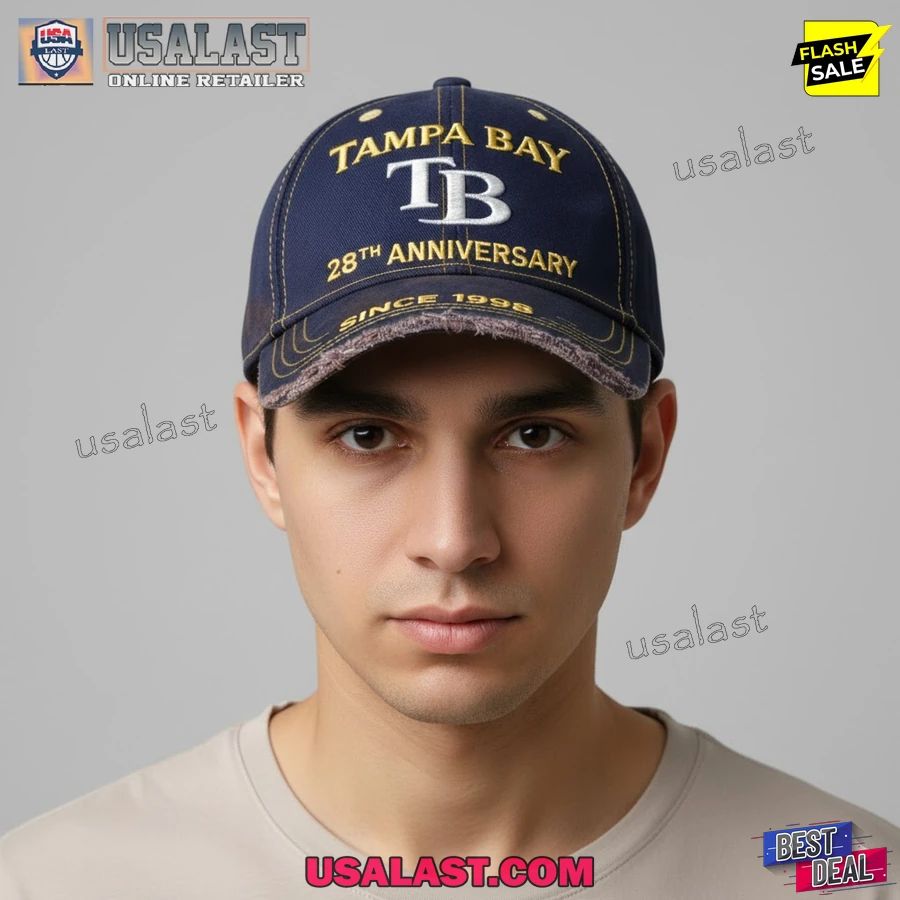 Tampa Bay Rays 28th Anniversary 1998-2026 Classic Cap