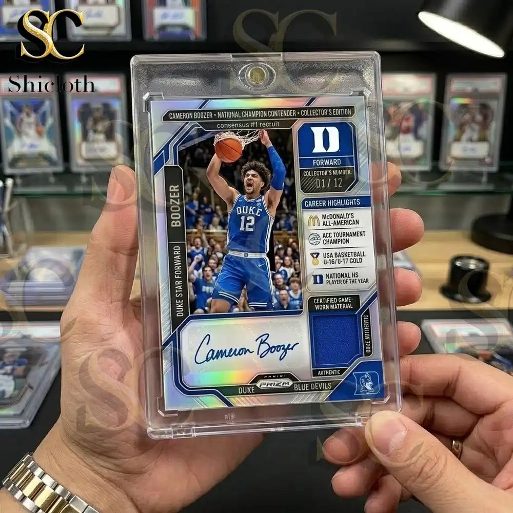 Cameron Boozer Rookie Auto Patch Prizm Card