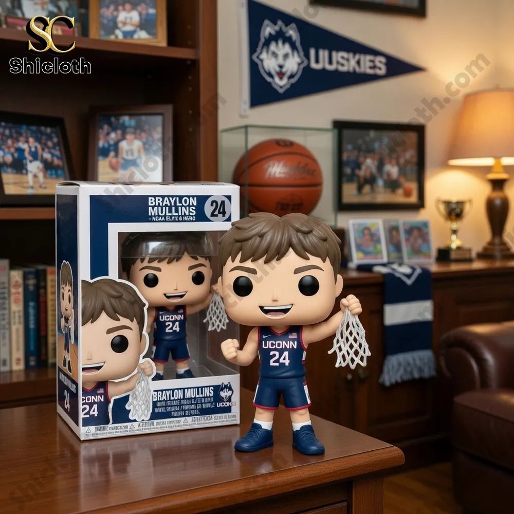 Clutch King Braylon Mullins Miracle Three-Pointer UConn Victory Pop! Figure
