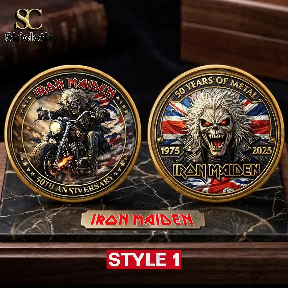 Iron Maiden Eddie 50th Anniversary Commemorative Limited Coin