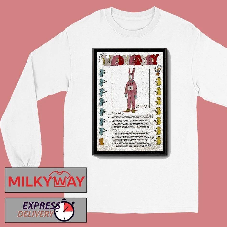 Wednesday Show October & November 2025 Poster shirt