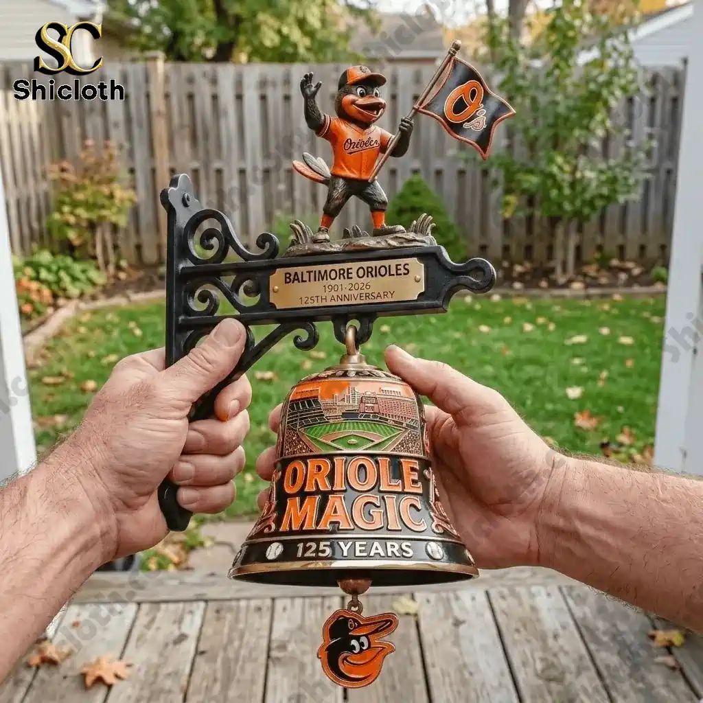 Baltimore Orioles 125th Anniversary Commemorative Wall Bell