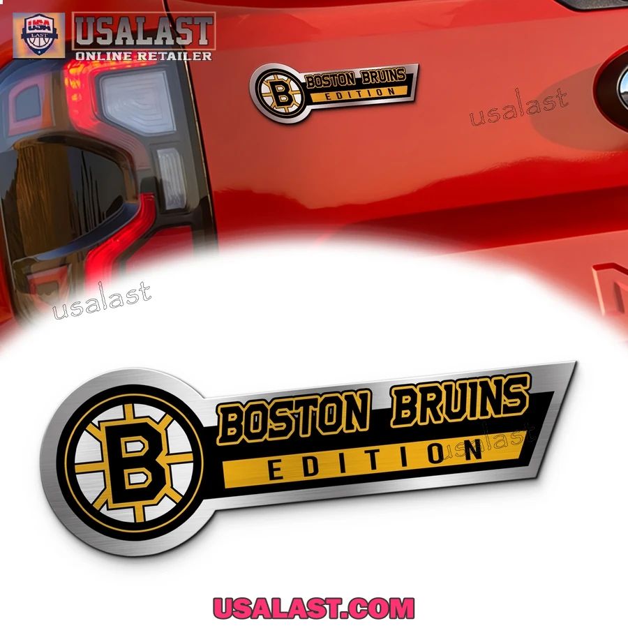Boston Bruins Edition 3D Engraved Car Name Emblem