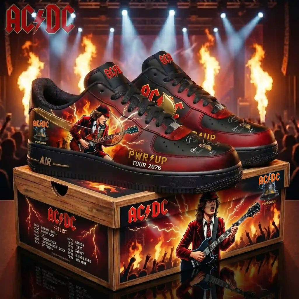 ACDC Power Up Tour 2026 Air Force 1 Shoes