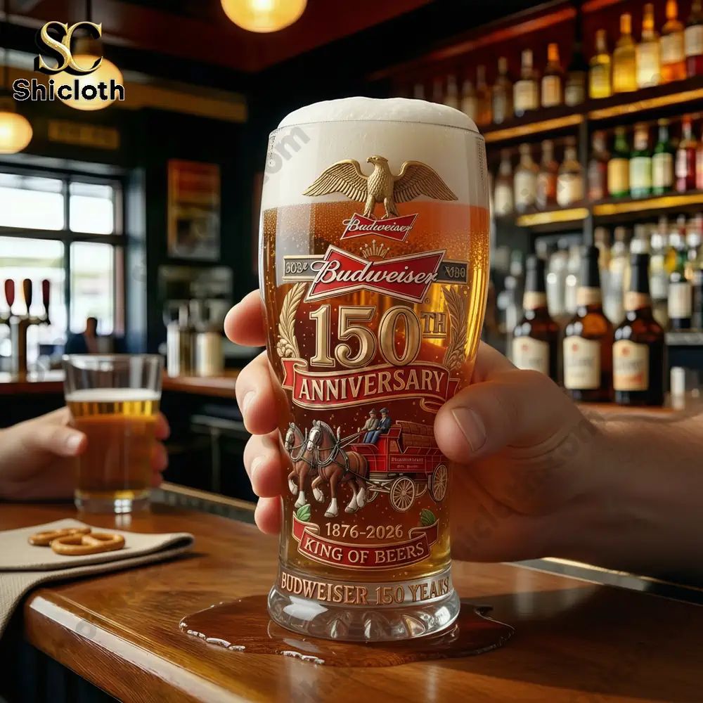 Budweiser 150th Anniversary Commemorative Beer Glass
