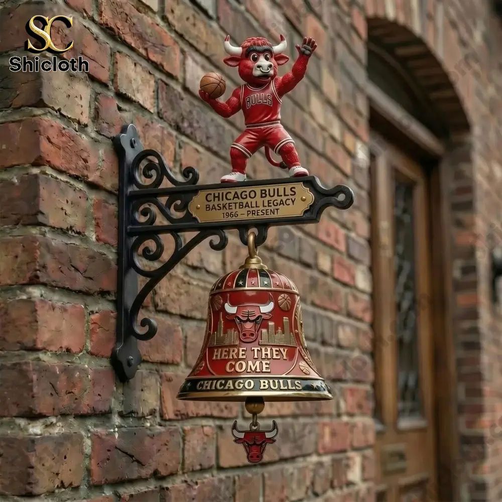Chicago Bulls 150th Anniversary Here They Come Wall Bell