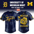 Michigan Wolverines x Detroit Tigers Limited Edition Baseball Jersey