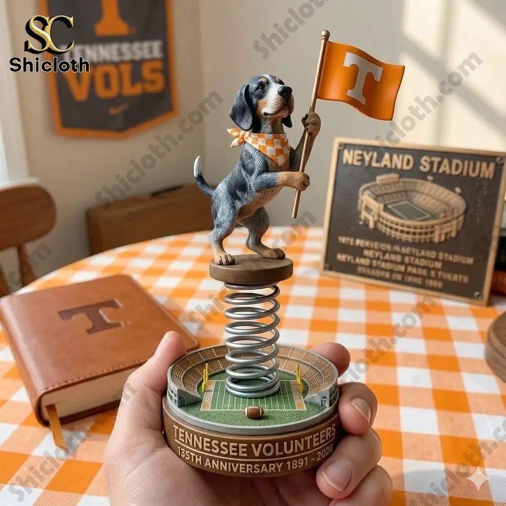 Tennessee Volunteers 135th Anniversary Decor Car Dashboard Bobblehead