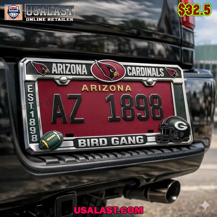 Arizona Cardinals Limited Edition License Plate Frame