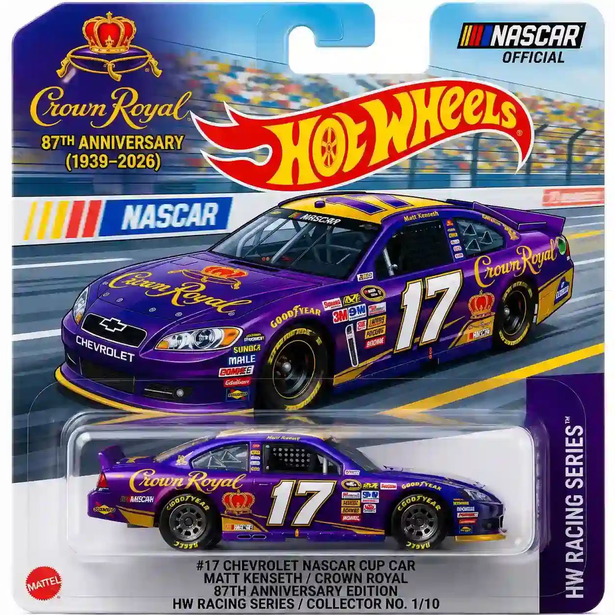 Wheels Crown Royal 87th Anniversary Matt Kenseth #17 NASCAR Chevrolet