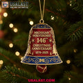Michigan Wolverines 146th Anniversary Christmas Bell Ornament
