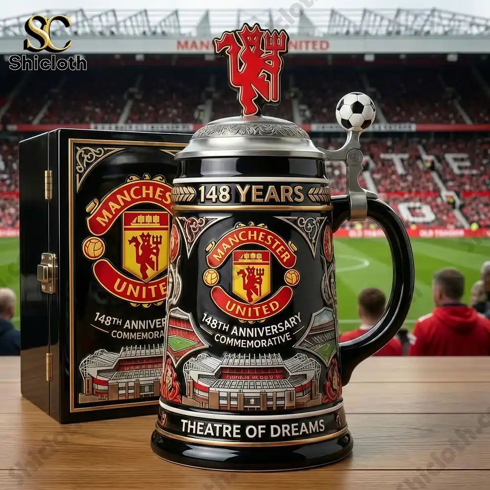 Manchester United 148th Anniversary Commemorative Collector Beer Stein