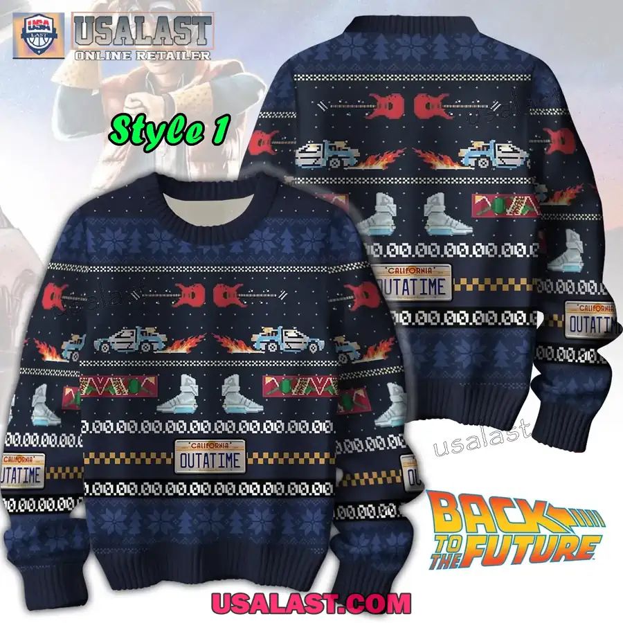 Back To The Future Ugly Christmas Sweater