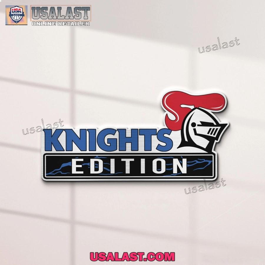 Newcastle Knights Edition Custom 3D Car Badge Sticker