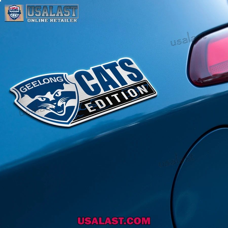 Geelong Cats Edition Custom 3D Car Badge Sticker