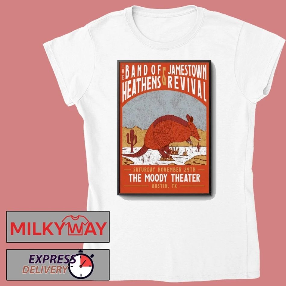 The Band Of Heathens And Jamestown Revival The Moody Theater in Austin TX Nov 29 2025 Poster shirt
