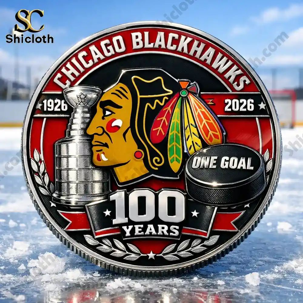 Chicago Blackhawks 100th Anniversary Champions Coin