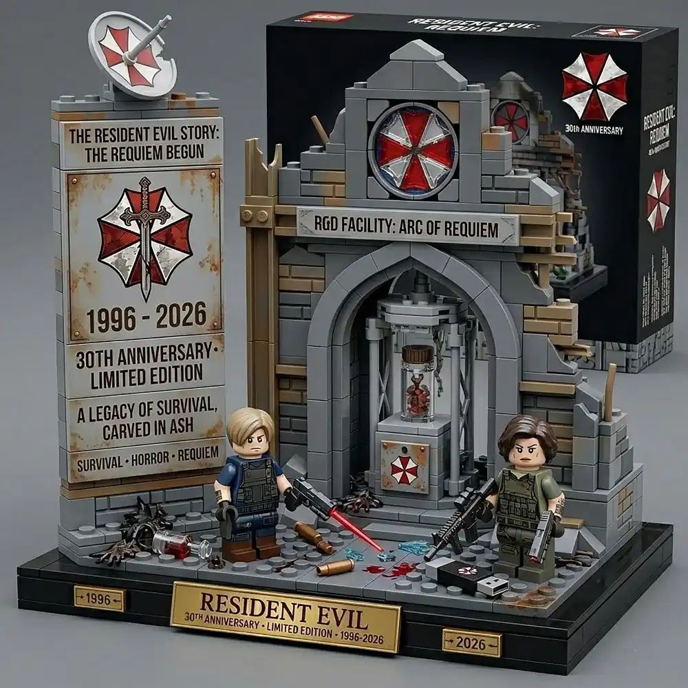 Resident Evil 30Th Anniversary Arc Of Requiem Collectible Brick Set
