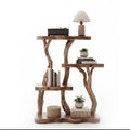 Handcrafted Driftwood Bookcase Nightstand – Rustic Tree Branch