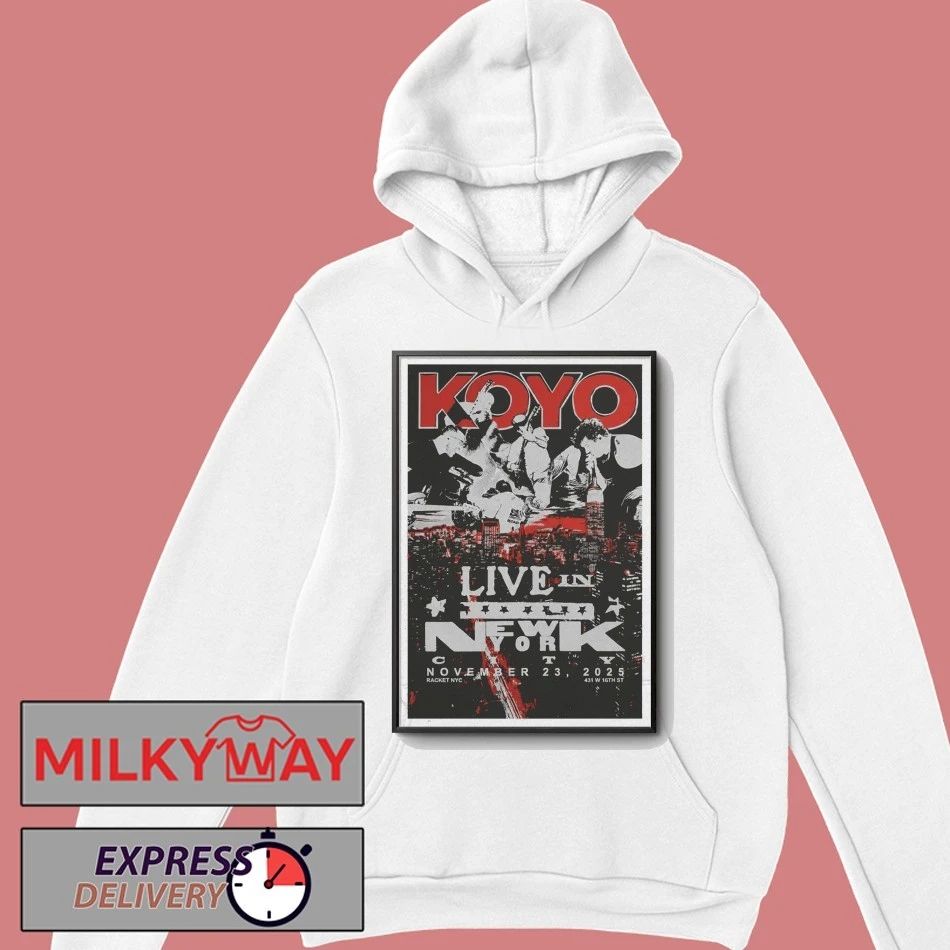Koyo lihc Show Racket NYC Nov 23 2025 Poster shirt