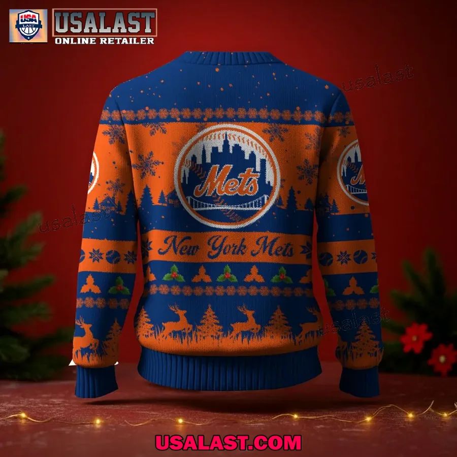 New York Mets Ugly Christmas Sweater Jumper
