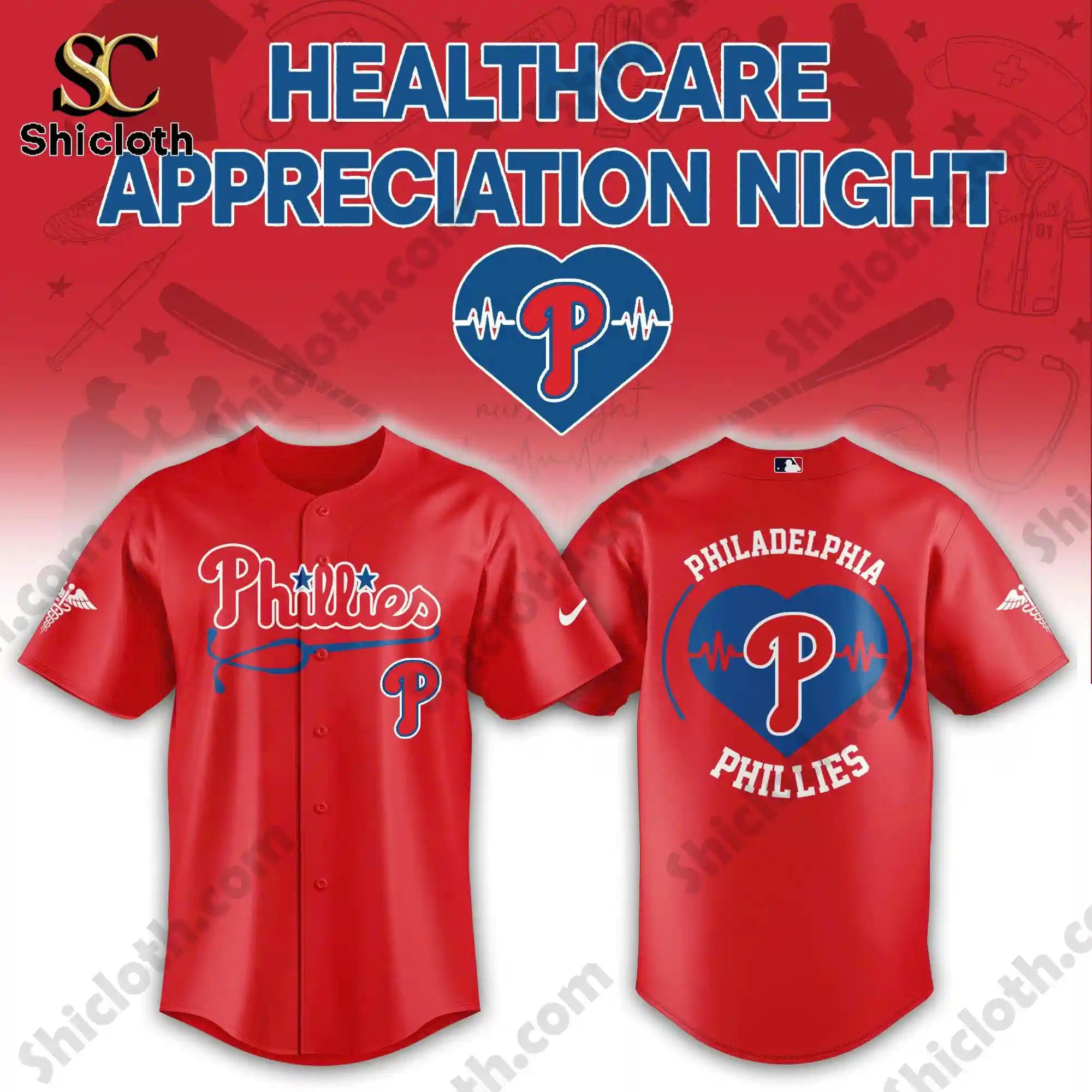 Philadelphia Phillies Healthcare Appreciation Night Limited Edition Jersey 2026