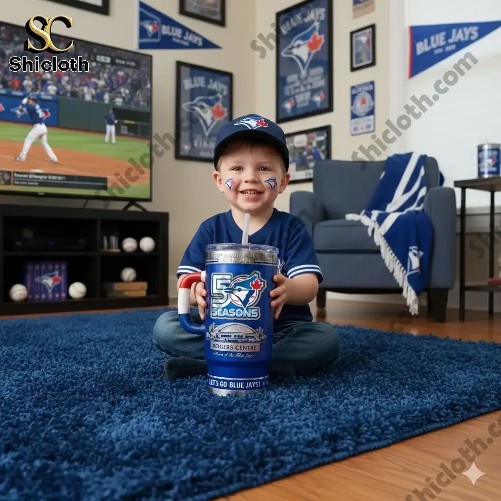 NEW Toronto Blue Jays 50th Anniversary Tumbler Cup