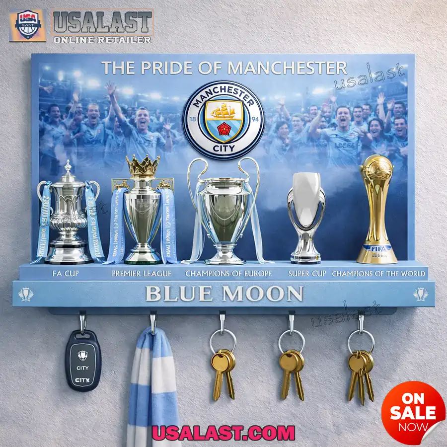Manchester City Pride Collection Wall Key Holder