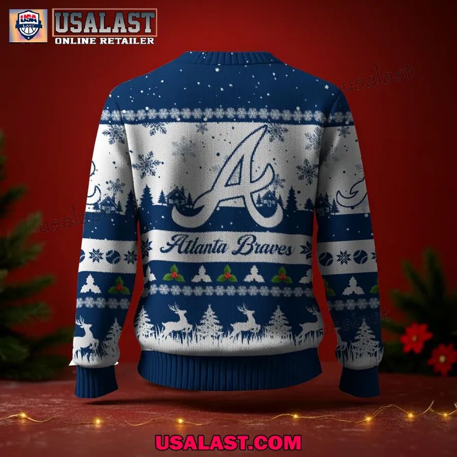 Atlanta Braves Ugly Christmas Sweater Jumper