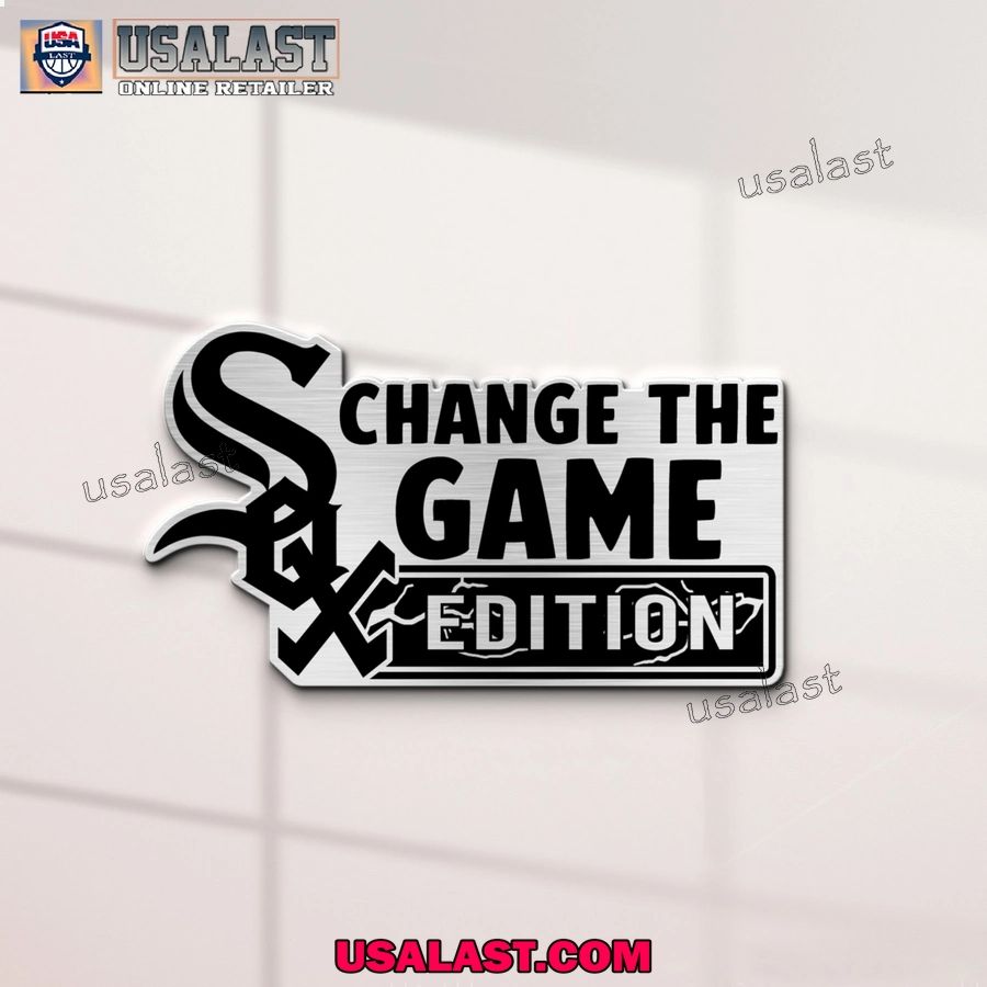 Chicago White Sox Edition Engraved Car Name Badge