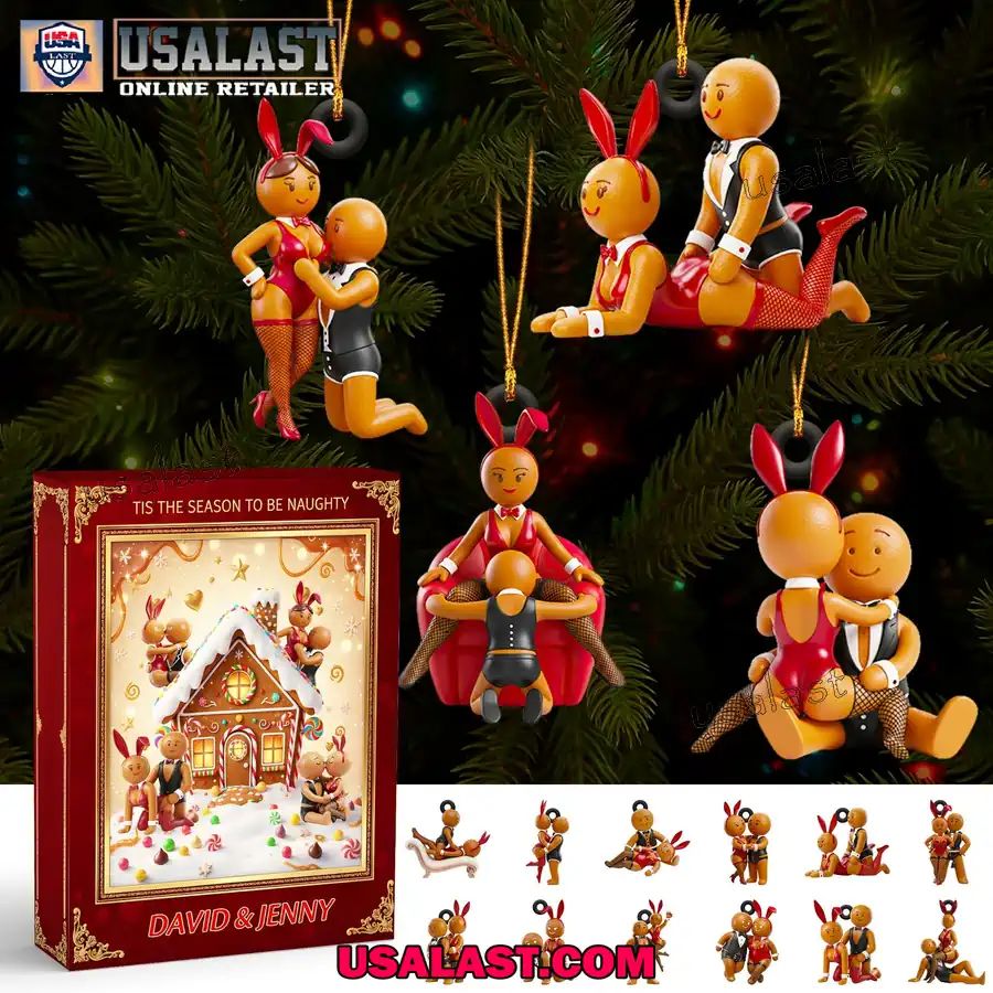 Personalized Gingerbread Couple Christmas Advent Calendar