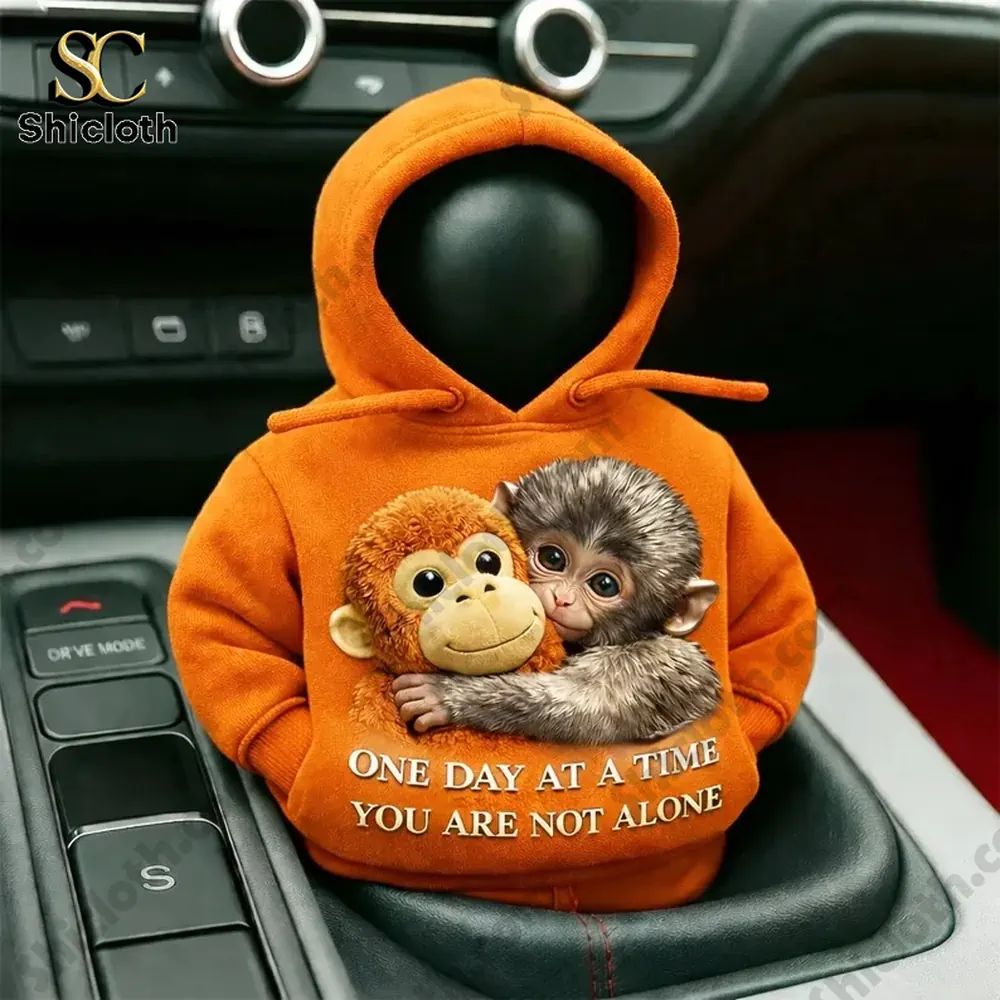 Emotional Support Monkey Gear Shift Cover Hoodie
