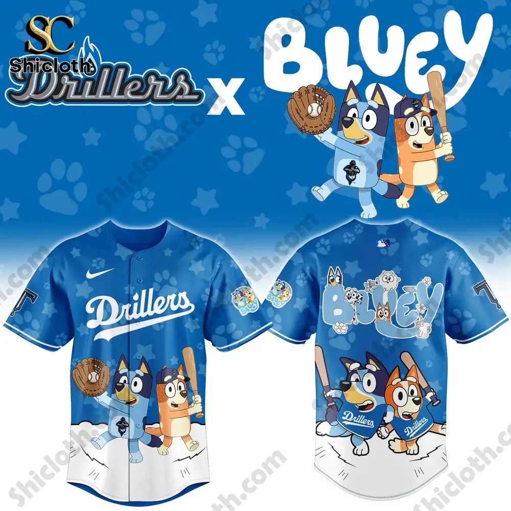 Tulsa Drillers x Bluey Night Limited Jersey