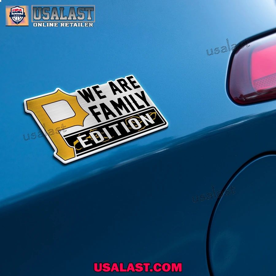 Pittsburgh Pirates Edition Engraved Car Name Badge
