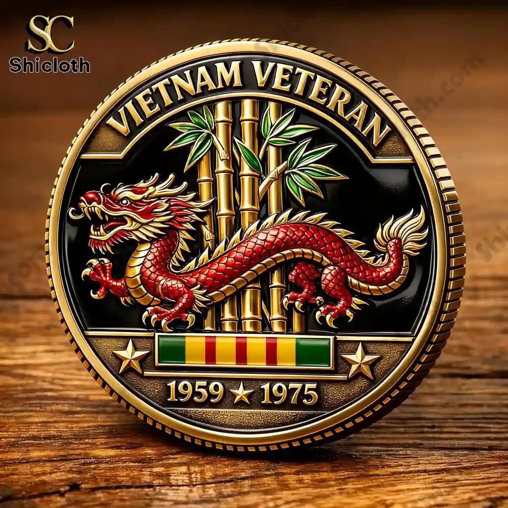 Veteran Service Vietnam 1959-1975 Coin