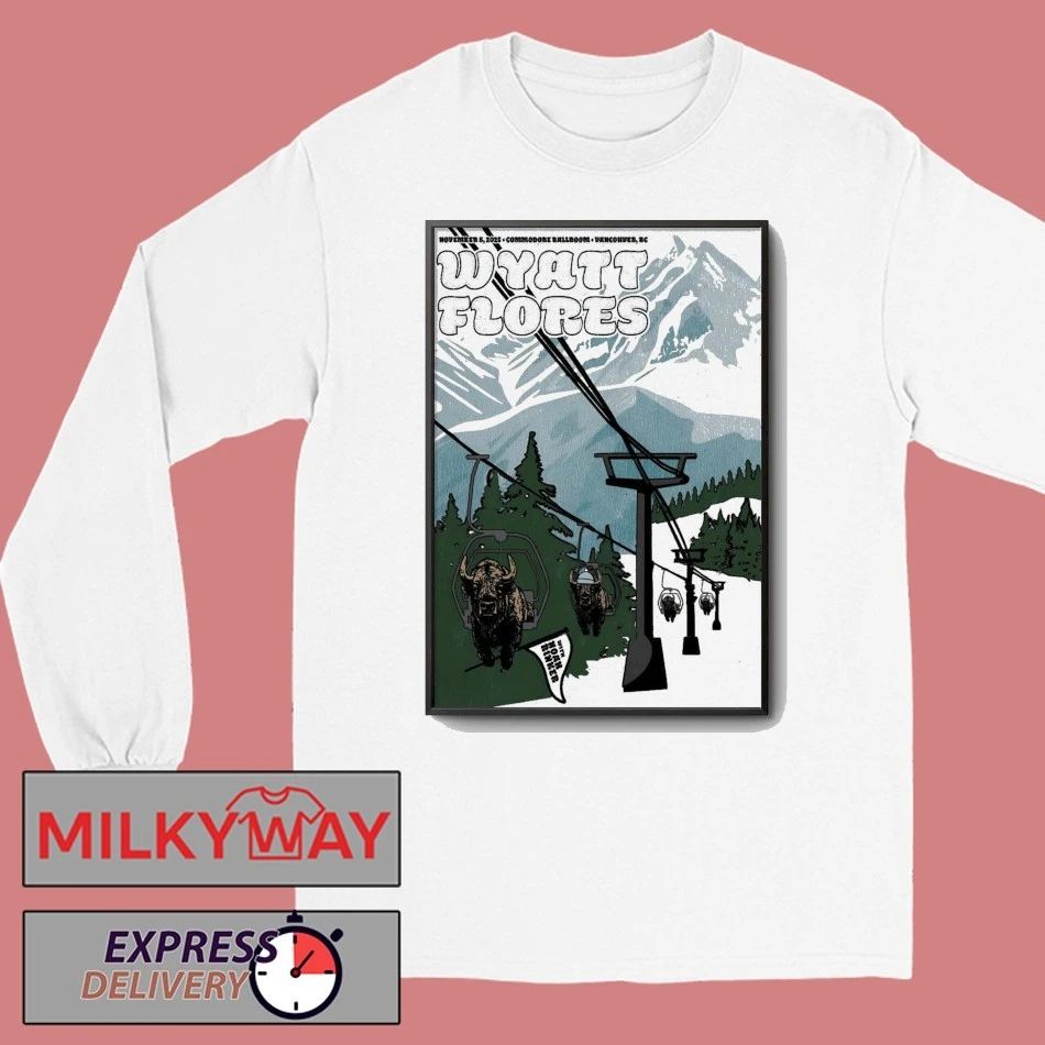 Wyatt Flores Commodore Ballroom Vancouver BC Nov 8 2025 Poster shirt