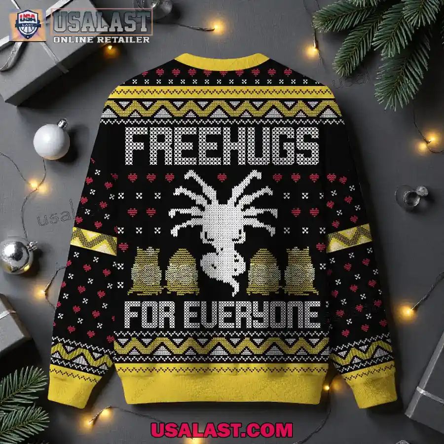 Free Hugs For Everyone Ugly Christmas Sweater